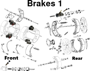 300SL Brake Parts 1